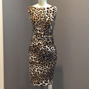 Cache Leopard print dress